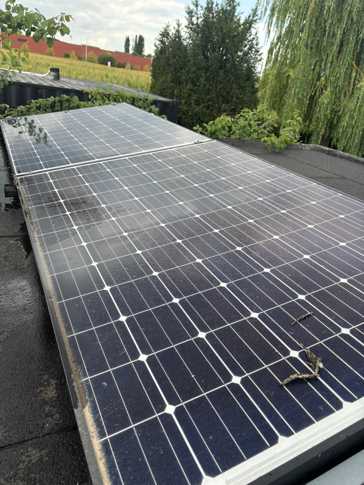 Zonnepanelen voor de reiniging